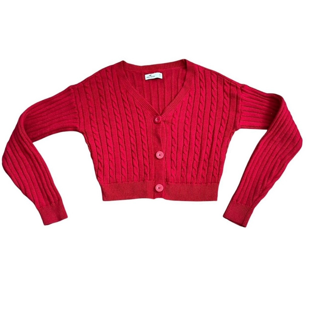 Hollister Cable Knit V Neck Long Sleeve
Cropped Cardigan XS - Picture 2 of 8